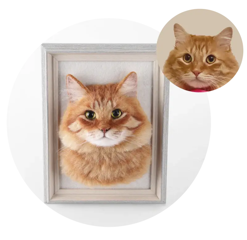 Framed Cat Portrait